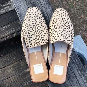 Dolce Vita Leopard Calf Hair Mule